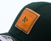 Kšiltovka New Era - MLB Debossed 9SEVENTY Stretch-Snap - Oakland Athletics - Green / Brown