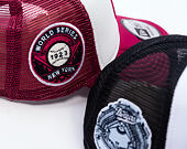 Kšiltovka New Era - MLB World Series 9FORTY Trucker - NY Yankees - Cherry / White