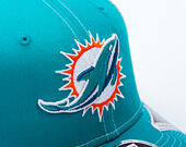 Kšiltovka New Era - NFL Contrast Stitch 9SEVENTY Stretch-Snap - Miami Dolphins - Teal