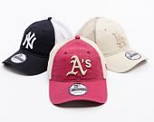 Kšiltovka New Era - MLB Washed Mesh 9TWENTY - Oakland Athletics - Cherry / Stone