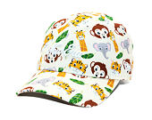 Dětská Kšiltovka New Era - Branded Safari AOP 9FORTY - Stone / White