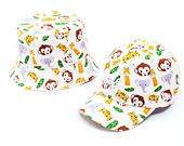 Dětská Kšiltovka New Era - Branded Safari AOP 9FORTY - Stone / White