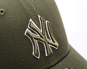 Kšiltovka New Era - MLB Outline 9FORTY - NY Yankees - New Olive