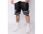 Kraťasy New Era - NFL Pinstripe Shorts - Las Vegas Raiders - Black