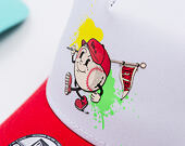Dětská Kšiltovka New Era - Kids Mascot 9FORTY A-Frame Trucker - Scarlet / White