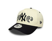 Kšiltovka New Era - MLB Paisley Bandana 9FORTY A-Frame - NY Yankees - Cream / Navy