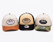 Kšiltovka New Era - Western Oval Patch Foam 9FORTY Trucker - Stone / Woodland Camo