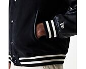 Bunda New Era - Hooded Varsity Jacket - Black