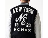 Bunda New Era - Patch Varsity Jacket - Black