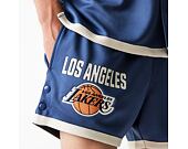 Kraťasy New Era - NBA Button Shorts - LA Lakers - Muted Indigo
