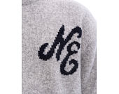 Svetr New Era - Branded Script Knit Sweater - Heather Grey