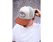 Kšiltovka New Era - Western Oval Patch Foam 9FORTY Trucker - Stone / Auburn