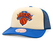 Kšiltovka Mitchell & Ness - NBA Vintage Block Trucker - New York Knicks - Cream