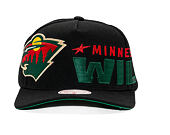 Kšiltovka Mitchell & Ness - NHL Busted Pro - Minnesota Wild - Black