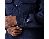 Jacket New Era - Branded Shacket - Navy