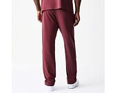 Pants New Era - Branded Washed Straight Sweatpants - Burgundy