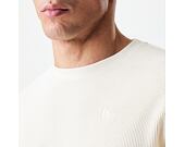 Tee New Era - Branded Longsleeve Waffle Tee - Cream