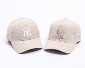 Cap New Era - MLB Melton Wool 9FORTY - NY Yankees - Stone / White