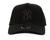 Cap New Era - MLB Team Outline 9FORTY A-Frame - NY Yankees - Black / Burgundy