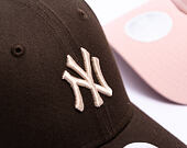 Womens Cap New Era - MLB Womens Essential Midi Logo 9FORTY - NY Yankees - Brown