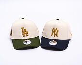 Cap New Era - MLB WS Patch 9FORTY A-Frame - NY Yankees - Cream / Navy