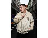 Jacket Karl Kani - Legacy Faux Suede Bowling Jacket - Beige