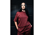 Tee New Era - Branded Washed Oversized Tee - Burgundy
