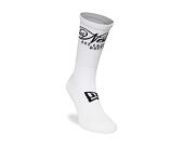 Socks New Era - Script Crew Socks 1pk - White / Navy