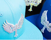 Kšiltovka Reflection Luxury Shine Loud Snapback - Baby Blue / White
