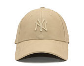 Womens Cap New Era - MLB PU Leather 9FORTY - NY Yankees - Stone