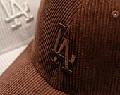 Cap New Era - MLB Cord 9FORTY M-CROWN - LA Dodgers - Chestnut Brown