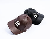 Cap New Era - MLB IMAGE DROP - Leather 9FORTY M-CROWN - NY Yankees - Brown