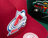 Mitchell & Ness - Colorado Avalanche - Double Clutch Pro Snapback - Maroon