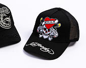 Cap Ed Hardy - Love-Slowly Twill Front Mesh Trucker - Black