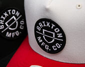 Cap Brixton - Crest MP Snapback - Off White/Rush