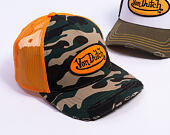 Cap Von Dutch - Trucker - Classic Logo Camo/Orange