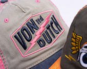 Cap Von Dutch - Trucker - Limited Olive/Pink/Distressed Denim