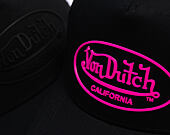 Cap Von Dutch - Trucker - Rubber Logo Black/Electric Pink