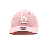 Kids Cap New Era - MLB Linen 9FORTY M-CROWN - LA Dodgers - Pink Rouge / White