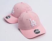 Kids Cap New Era - MLB Linen 9FORTY M-CROWN - LA Dodgers - Pink Rouge / White