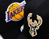 Cap Mitchell & Ness  - NBA Classic Red Snapback Custom Patch - Milwaukee Bucks - Black