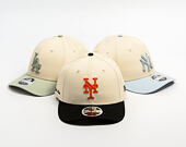 Cap New Era - MLB Side Script 9FORTY M-CROWN - NY Mets - Cream / Black