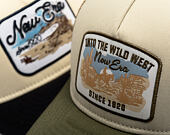 Cap New Era - Branded Wild West Patch 9FORTY M-CROWN A-Frame Trucker - New Olive / Stone