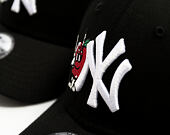 Kids Cap New Era - MLB Icon 9FORTY - NY Yankees - Black / White