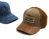 Cap Stetson - Cotton Linen Stripe Trucker - Olive Stripe / Brown