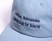 Cap 8by8 - Dadcap - "coffee, because adulting is hard" - Light Blue/Purple