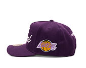 Cap Mitchell & Ness - Player Script Hwc - NBA - Los Angeles Lakers - Shaquille O'Neal - Purple_White