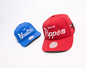 Cap Mitchell & Ness - Player Script Hwc - NBA - Chicago Bulls - Scottie Pippen - Red