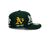Cap New Era - MLB IMAGE DROP All-Over 59FIFTY Low Profile - Oakland Athletics - Green