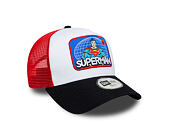 Kids Cap New Era - DC Patch 9FORTY A-Frame Trucker - Superman - White / Navy